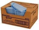 Chicopee Chix Medium Task Blue with Blue Stripe Standard Foodservice Towel, 13 x 21 inch -- 150 per case.