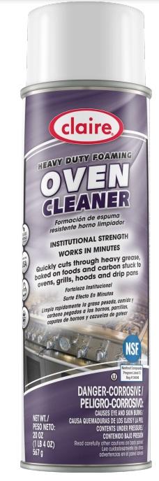Claire Heavy Duty Foaming Oven Cleaner, 20 Ounce -- 12 per case