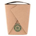 Westrock Fold-Pak Brown Paper Rectangular Microwavable Food Pail, 3.25 inch Height -- 450 per case