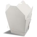 Fold Pak White Western Style Food Pail with Wire Hand, 32 Ounce -- 500 per case.