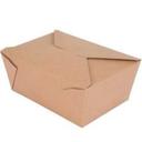 Westrock Bio-Plus Earth Rectangular Brown Number 4 Paper Container, 7.75 x 5.5 x 3.5 inch -- 160 per case
