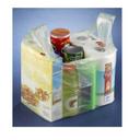 Crown Poly Green High Density Polyethylene 15 Mic Grocery Bag -- 1200 per case