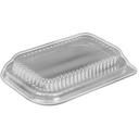 HFA Clear Aluminum Dome Lid for 1 Pound Loaf Pan, 6.125 x 3.75 inch -- 200 per case