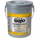 Gojo Light Yellow Dual-textured Scrubbing Towels, 72 count -- 6 per case