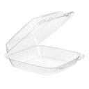 Inline Plastics Essentials ValuPack PETE Hinged Container, 9 x 9 7/16 x 3 inch -- 200 per case.