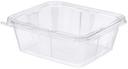 Inline Plastics Safe-T-Fresh Tear Strip Hinged Deli Tub, 64 Ounce -- 150 per case