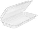 Inline Plastics Pete Clear Hinged Danish Container, 75 Ounce -- 200 per case