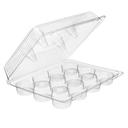 Inline Plastics Clear Polyethylene Terephthalate Rectangular 12 Count Cupcake Container, 2.125 x 2.375 x 3.3125 inch -- 100 per case