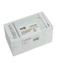 National Checking Rectangular Medium Cardboard Green 15 Lines One-Part Guest Check, 6.75 x 3.5 inch -- 2500 per case