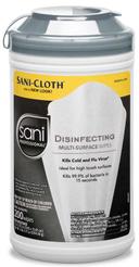 Sani Professional Sani Cloth Scent Free Disinfecting Multi Surface Wipes - 200 count per pack -- 6 per case