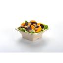 Sabert Natural Pulp Square Bowl, 16 Ounce Capacity -- 300 per case.