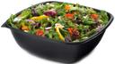 Sabert Black Square Bowl, 320 Ounce -- 25 per case