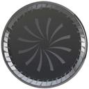 Sabert Sturdiware Black Round Platter with Clear PET High Dome Lid, 16 inch -- 25 per case