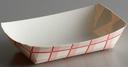 SQP Number 40 White/Red Plaid Paper Food Tray -- 1000 per case