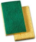 3M Niagara Yellow/Green Medium Duty Scrub Sponge, 6.1 x 3.6 inch -- 20 per case.