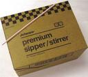 Cell O Core Red White Stripe Stirrer, 5.25 inch -- 10000 per case