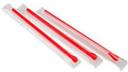 Cell O Core Red Jumbo Scoop Straw - Wrapped, 8 inch -- 5000 per case