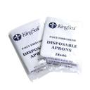 KingSeal Large Polyethylene Disposable Apron, 28 x 46 inch -- 500 per case