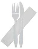 Bunzl Prime Source Medium Weight Polystyrene Clear 1-Ply 12 x 13 inch Napkin Knife Fork Cutlery Kit -- 250 per case