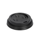 Prime Source Polystyrene Black Lid for 8 Ounce Hot Cup -- 1000 per case