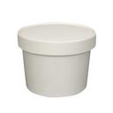 Prime Source White Paper Food Cup with Lid, 12 Ounce Capacity -- 250 per case
