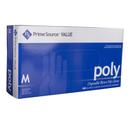 Prime Source Medium Value Clear Blown Poly Gloves -- 2000 per case