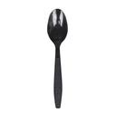 Prime Source Black Polystyrene Individually Wrapped Heavy Weight Teaspoon -- 1000 per case