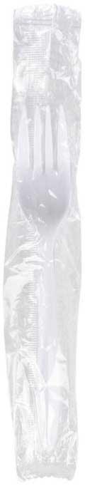 Bunzl Prime Source Medium Weight Polypropylene Wrapped White Fork -- 1000 per case