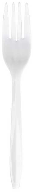 Bunzl Prime Source Medium Weight Polypropylene Wrapped White Fork -- 1000 per case