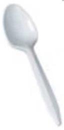 Bunzl Prime Source Medium Weight Polystyrene Disposable White Teaspoon - Bulk Pack -- 1000 per case