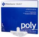 Bunzl Prime Source Large Clear Polyethylene Blown Disposable Gloves -- 1000 per case
