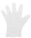 Prime Source Select Hybrid Clear Small Disposable Poly Gloves - 100 per pack -- 10 packs per case