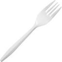 Masteragents White Polypropylene Medium Weight Fork -- 1000 per case