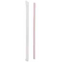 Prime Source White Red Paper Wrapped Giant Straw -- 7200 per case