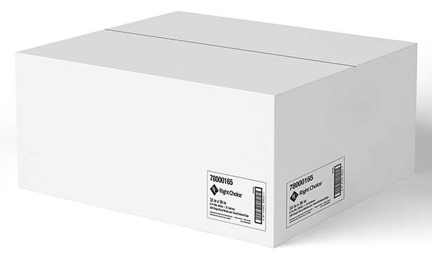 Right Choice White 0.74 Mil LLDPE Coreless Can Liner Roll, 33 x 39 inch -- 200 per case