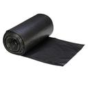 Right Choice Black 1.5 Mil LDPE 33-Gallon Coreless Roll Can Liner, 33 x 39 inch -- 100 per case