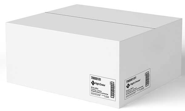 Right Choice Black 0.7 Mil LLDPE Coreless Can Liner Roll, 33 x 40 inch -- 200 per case