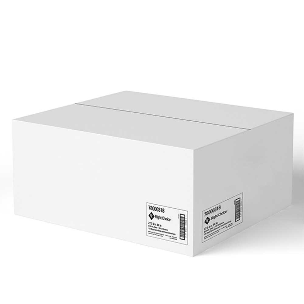 Right Choice Clear0.95 Mil LDPE 20/30-Gallon Can Liner, 27 x 44 inch -- 150 per case