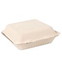 Premier Essential Kraft Molded Fiber 1-Compartment Clamshell Container, 9 inch -- 200 per case