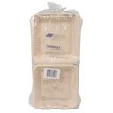 Premier Essential Kraft Molded Fiber 1-Compartment Clamshell Container, 9 inch -- 200 per case