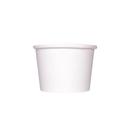 Karat White Double Poly Hot and Cold Food Container, 8 Ounce -- 1000 per case.
