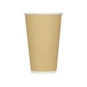 Karat Kraft Ripple Paper Hot Cup, 16 Ounce -- 500 per case.