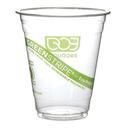 Eco Products GreenStripe Ingeo Clear Plastic Cold Cup, 12 Ounce -- 1000 per case