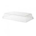 WorldView Clear Sugarcane Bagasse Rectangular Lid Only -- 400 per case