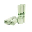 EcoSafe 0.85 Mil Green Compostable Bin Liner, 33 × 39 inch -- 135 per case.