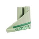 EcoSafe 0.85 Mil Trans Green Compostable Bin Liner, 39 × 55 inch -- 80 per case.