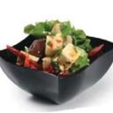 Fineline Black Polystyrene Square Bowl -- 80 per case