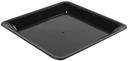 Fineline Platter Pleasers Plastic Black Square Platter, 18 x 18 inch -- 20 per case