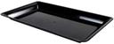 Fineline Platter Pleasers Plastic Black Rectangular Cater Tray, 12 x 18 inch -- 20 per case