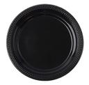 Fineline Settings ReForm Black Polypropylene Round Plate, 9 inch -- 400 per case